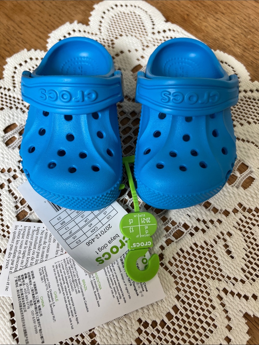 Crocs Baby/Toddler Blue Baya Clog 5 Slip On